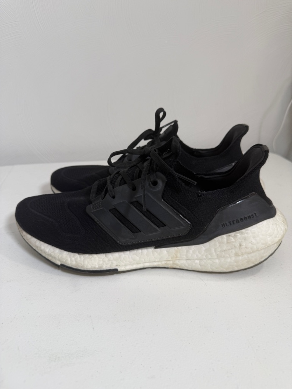 Adidas Ultraboost 22 Black White Running Shoes